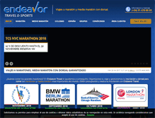 Tablet Screenshot of endeavortravel.com